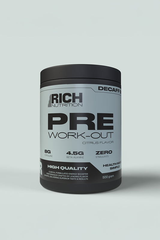 Pre-Workout (Decaff Energy) – Citrus Flavor