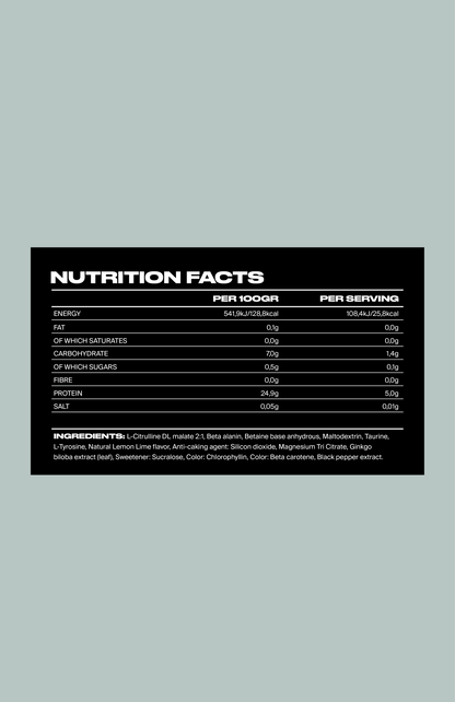 Pre-Workout (Decaff Energy) – Citrus Flavor