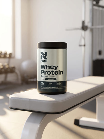RichNutrition Whey Protein Coconut op gymbank